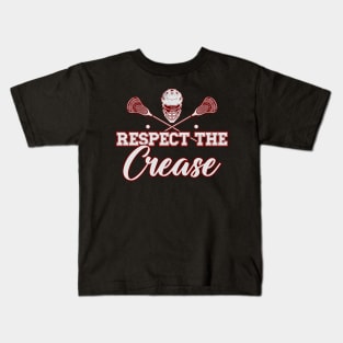 Respect The Crease Lacrosse Kids T-Shirt